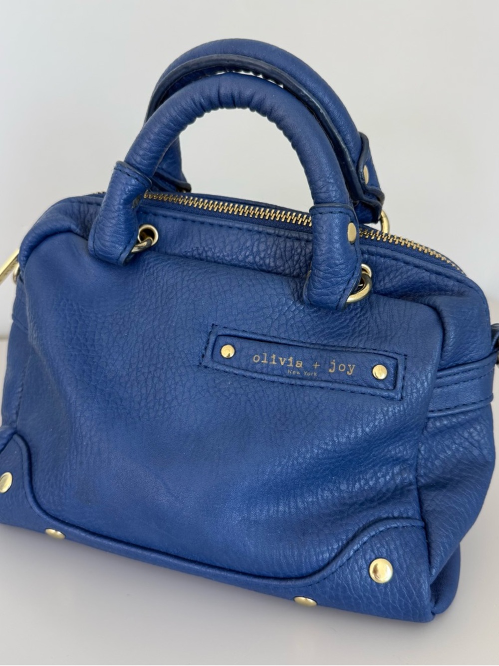 olivia + joy Leather crossbody satchel bag